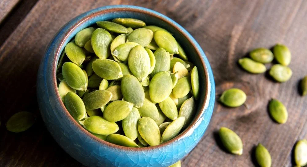 Pepitas de calabaza: gotas esmeraldas de energía